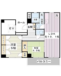 マリーナテイスティ 2LDKの間取図画像