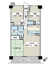 間取図画像 3LDK