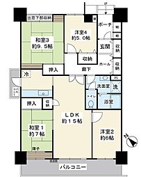 入船東エステート4号棟 4LDKの間取図画像