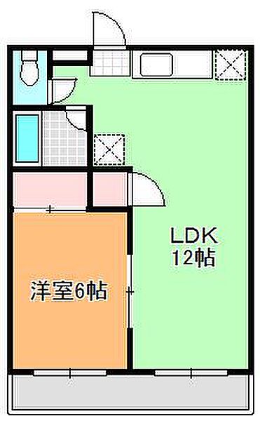 セントレジオン 2C｜群馬県桐生市三吉町2丁目(賃貸アパート1LDK・2階・39.74㎡)の写真 その2