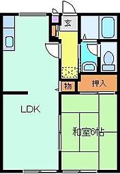 間取図画像 1LDK