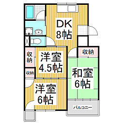 間取図画像 3DK