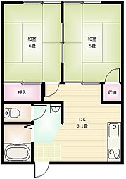 間取図画像 2DK
