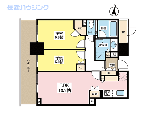 間取り パークタワー西新宿 14階/-