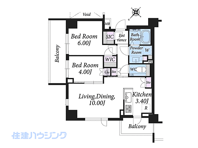 間取り クレヴィア渋谷初台 2階/-