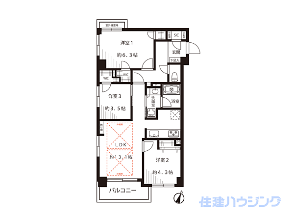 間取り：313004666375