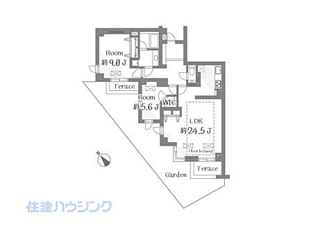 2LDK 間取り