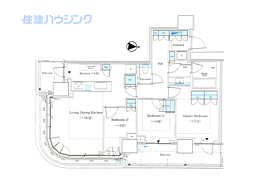パークシティ中野ザタワーエアーズ 3LDKの間取図画像