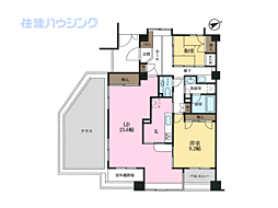 ディオレ西新宿 2LDKの間取図画像