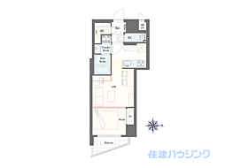 日神パレステージ西麻布 1LDKの間取図画像
