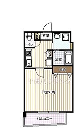 Maison de K 3階1Kの間取り