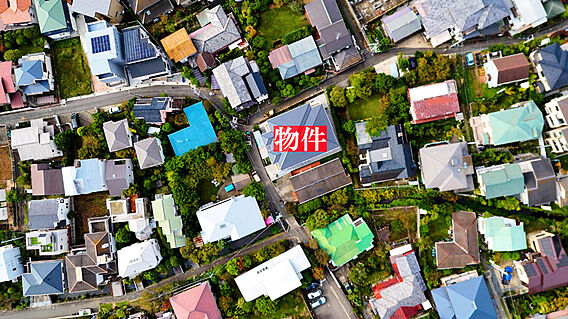 上空からの現地...