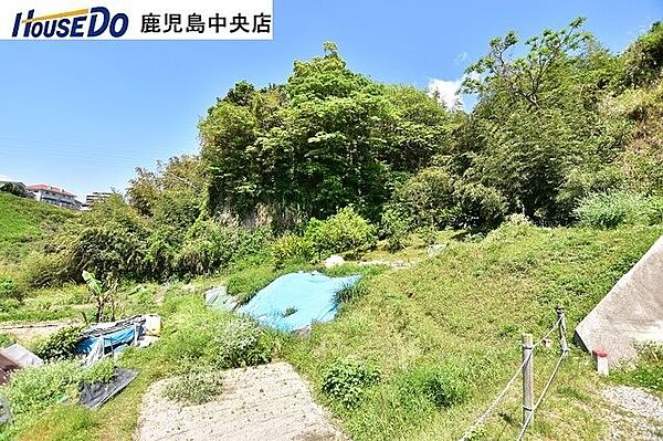 段々になっている敷地部分です