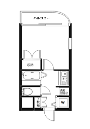 プレサンス心斎橋ザ・スタイル 10階1Kの間取り