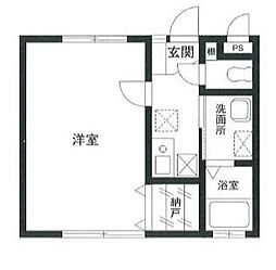 リヴェール南ユーカリが丘 1Kの間取図画像