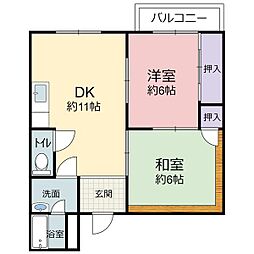 間取図画像 2LDK