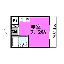 TTN鴻池新田 ワンルームの間取図画像