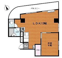 ドエルミヤガワ 1LDKの間取図画像