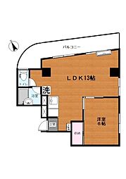 ドエルミヤガワ 1LDKの間取図画像