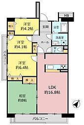 日進香久山杜の街102号棟 4LDKの間取り