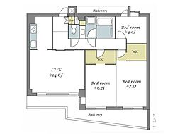 ナイスステージ葉山 3LDKの間取図画像