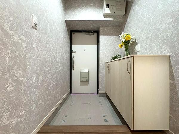 シューズボックスと玄関です。