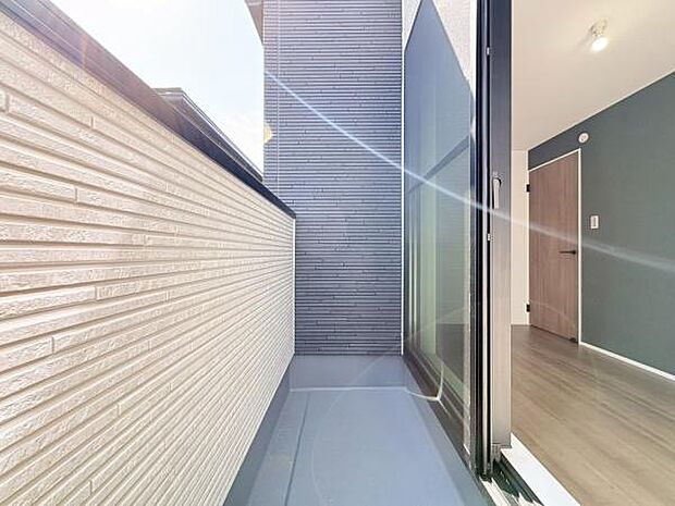 通風の良いバルコニーです!