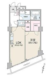 シャトレー戸塚ガーデン 1LDKの間取図画像
