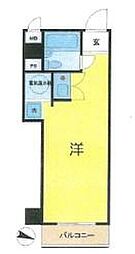 ライオンズマンション横浜 ワンルームの間取図画像