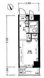 ライオンズマンション反町 ワンルームの間取図画像