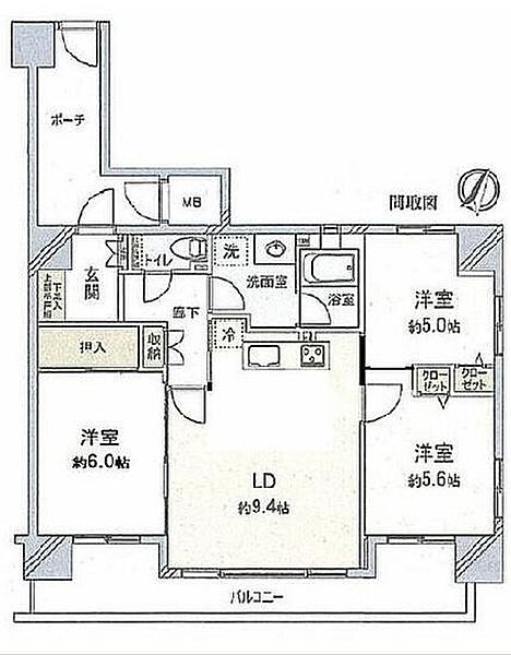 間取りを拡大表示