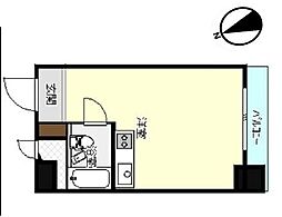 ライオンズマンション伊勢佐木長者町 ワンルームの間取図画像