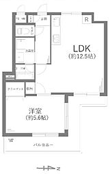 ライオンズマンション井土ヶ谷第5 1LDKの間取図画像