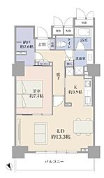 エクステ山下公園 1SLDKの間取図画像