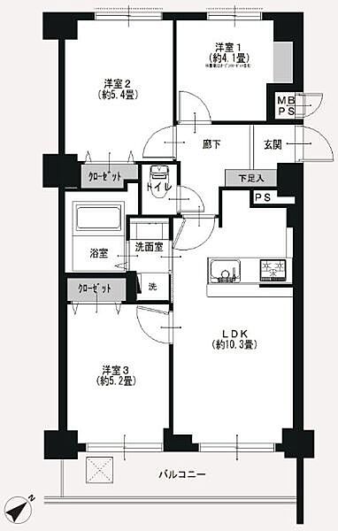 新規内装リノベーション物件（令和8年10月）。各居室には独立性と収納スペースがしっかりと確保されており、寝室としてはもちろん、子供部屋やリモートワーク用の書斎としても柔軟にお使いいただけます。