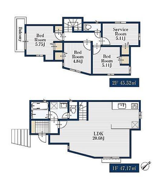 参考間取り～建物面積92.69平米。家族団らんのLDKは20帖超広々空間