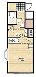 ビレッジwest1 ワンルームの間取図画像
