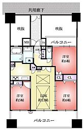 間取図画像 3LDK