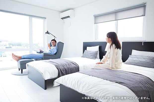 主寝室はカラーを統一してくつろぎ空間にコーディネートするのもおすすめです。※画像はイメージです。