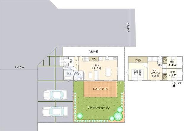 スペースを最大限有効に使った3LDKの間取り！収納もたっぷりとっています♪