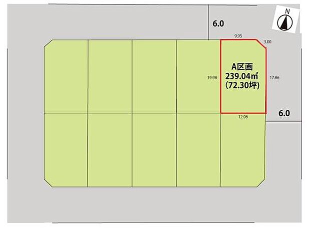 A区画が対象地です。