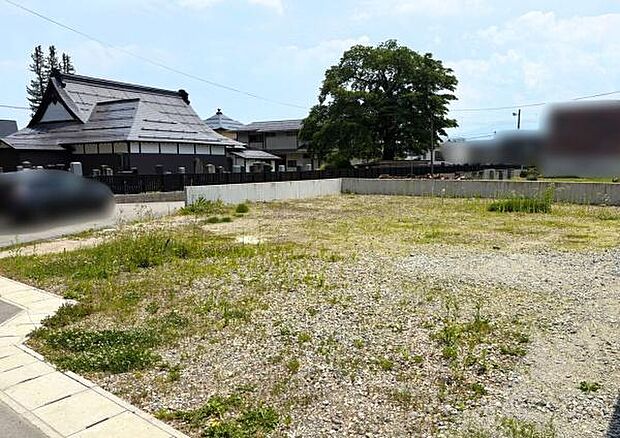 該当の区画を北西側から見ています。