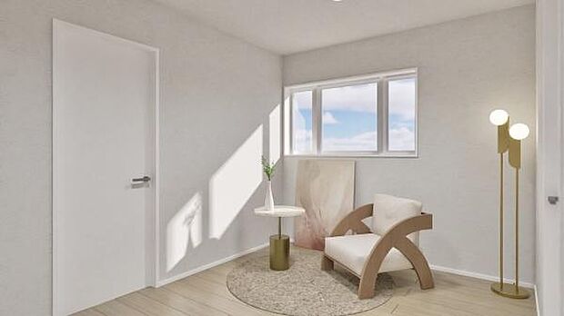 2階フリースホールはアイディア次第でいろいろな用途に使うことができます。※パースはイメージです。