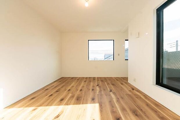 「Bed Room」落ち着いた色合い、シンプルなデザイン。洋室として大事なお部屋です。