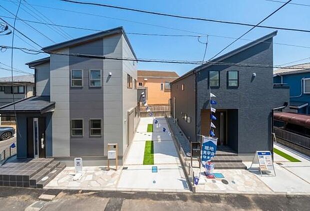 憧れのマイホームマイホームを持つ幸せを分に感じる陽当たり。明るい日差しが美しく外観を照らします。