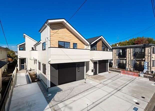 「マイホームの喜びを感じる」スタイリッシュなデザインに心満たされる。憧れのマイホームに相応しい美しく映える外観です。