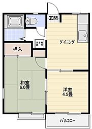 間取図画像 2DK