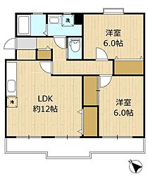つづきの丘レジデンス参番館 2LDKの間取図画像
