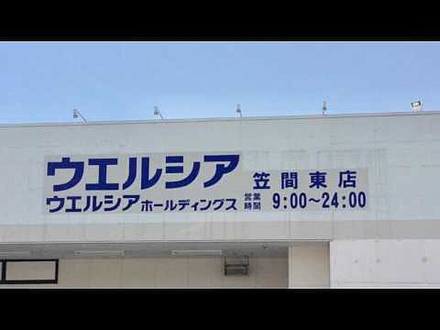ウエルシア笠間東店まで642m