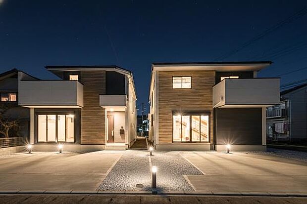 「マイホームの喜びを感じる」スタイリッシュなデザインに心満たされる憧れの家。（画像の一部AIによる画像処理及びCGにて照明等を配置しているイメージ画像です。実際とは異なります）